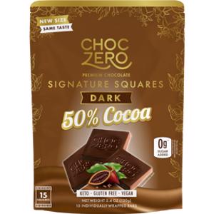 ChocZero 50% Cocoa Dark Chocolate Squares
