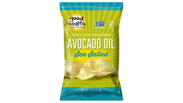 Good Health Kettle Style Potato Chips Olive Oil Sea Salted, 141.8g