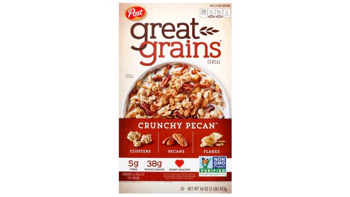 Post Great Grains Raisins Cluster Crunch Breakfast Cereal, Non GMO