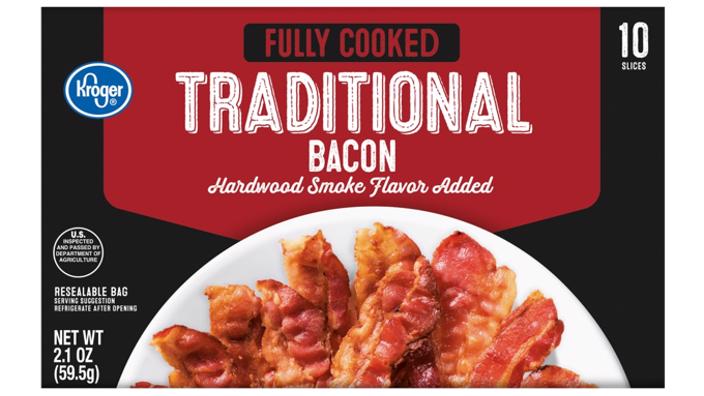 Kroger® Fully Cooked Hardwood Smoke Flavor Traditional Bacon, 2.1 oz -  Kroger