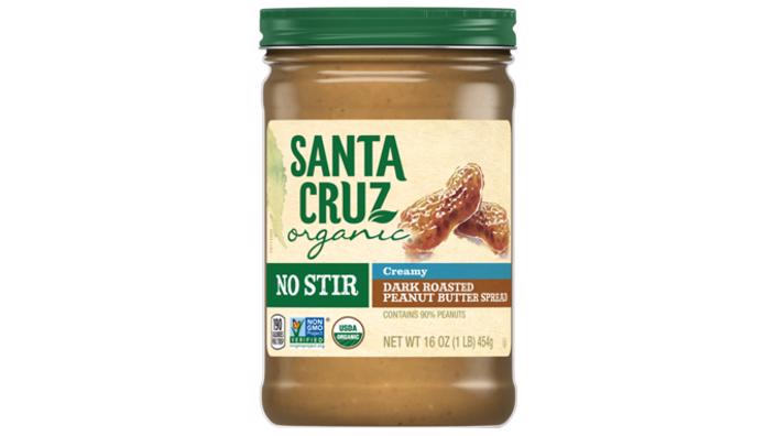 Is Santa Cruz Organic No Stir Creamy Dark Roasted Peanut Butter