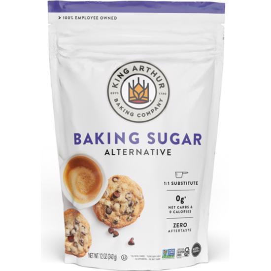 King Arthur, Baking Sugar Alternative, Made with Plant-Based Ingredients,  Keto-Friendly, 1-to-1 Substitute for Granulated Sugar, 12 Ounces