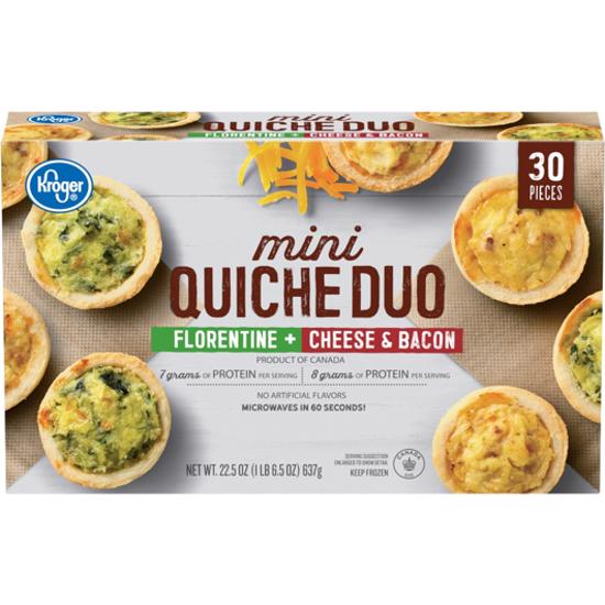 Is Kroger Florentine Cheese Bacon Mini Quiche Duo Keto Sure Keto The Food Database For Keto