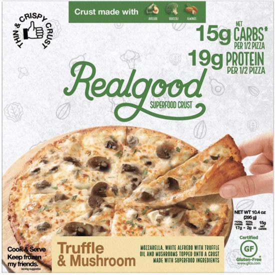 Real Good Foods Truffle & Mushroom, Superfood Crust Pizza