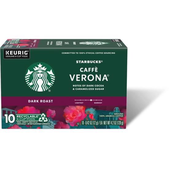 starbucks caffe verona decaf k cups