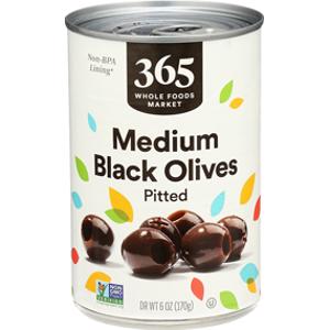 365 Medium Pitted Black Olives
