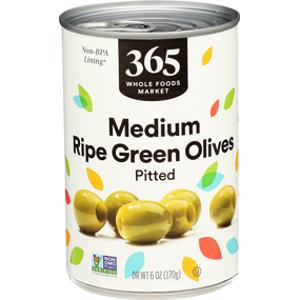 365 Medium Pitted Ripe Green Olives