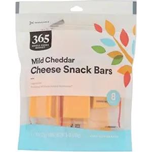 365 Mild Cheddar Cheese Snack Bars