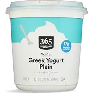 365 Nonfat Plain Greek Yogurt