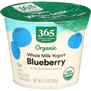 365 Organic Blueberry Whole Milk Yogurt