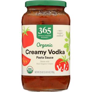 365 Organic Creamy Vodka Pasta Sauce