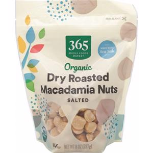 365 Organic Dry Roasted & Salted Macadamia Nuts