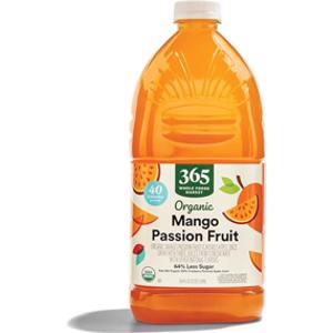 365 Organic Less Sugar Mango Passionfruit Juice