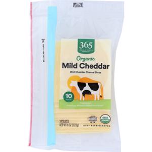 365 Organic Mild Cheddar Cheese Slices
