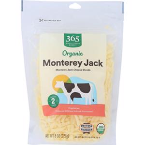 365 Organic Monterey Jack Shredded Cheese