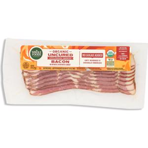 365 Organic No Sugar Added Applewood Smoked Uncured Bacon