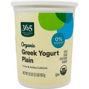 365 Organic Nonfat Greek Yogurt