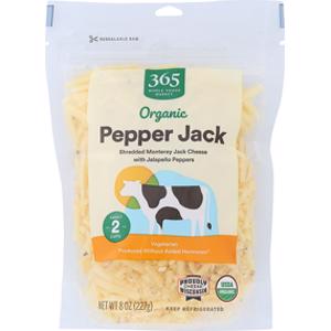 365 Organic Pepper Jack Shredded Cheese