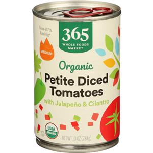 365 Organic Petite Diced Tomatoes w/ Jalapeno & Cilantro