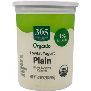 365 Organic Plain Lowfat Yogurt