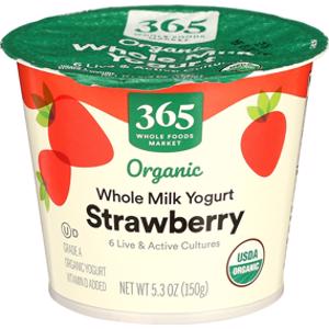 365 Organic Strawberry Whole Milk Yogurt