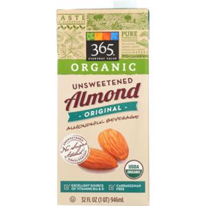 365 Organic Unsweetened Almond Milk