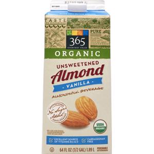 365 Organic Unsweetened Vanilla Almond Milk