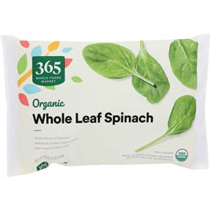 365 Organic Whole Leaf Spinach