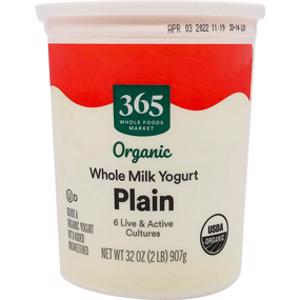 365 Organic Plain Whole Milk Yogurt