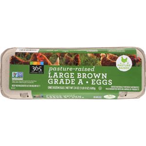 365 Pasture Raised Large Brown Grade A Eggs