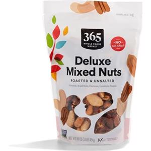 365 Roasted & Unsalted Deluxe Mixed Nuts