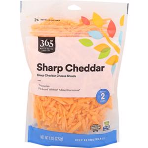 365 Sharp Cheddar Cheese Shreds