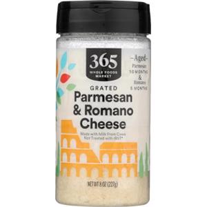 365 Shelf-Stable Grated Parmesan & Romano Cheese