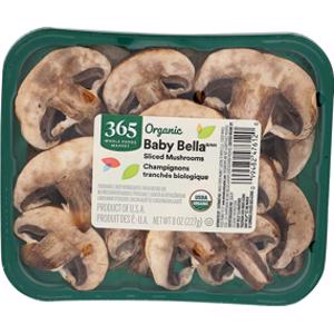 365 Sliced Baby Bella Mushrooms