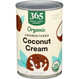 365 Unsweetened Organic Coconut Cream