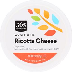 365 Whole Milk Ricotta Cheese