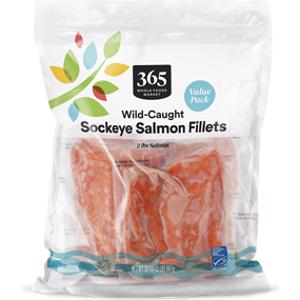 365 Wild-Caught Sockeye Salmon Fillets