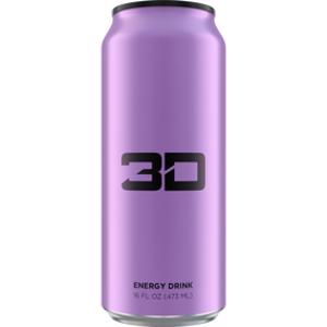 3D Purple Energy Drink