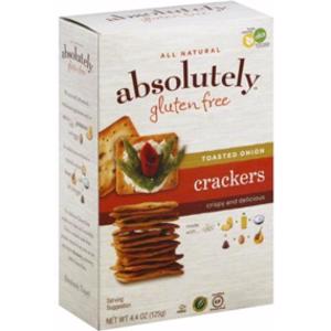 Absolutely Gluten Free Toasted Onion Crackers