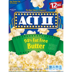 Act II 94% Fat Free Butter Popcorn