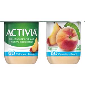 Activia 60 Calories Peach Yogurt