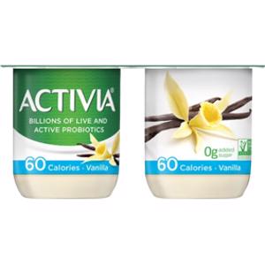 Activia 60 Calories Vanilla Yogurt