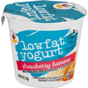 Ahold Lowfat Strawberry Banana Yogurt