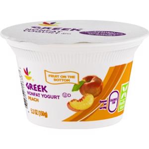 Ahold Peach Greek Nonfat Yogurt