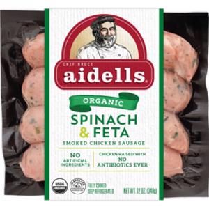 Aidells Organic Spinach & Feta Smoked Chicken Sausage