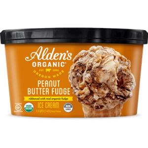 Alden's Organic Peanut Butter Fudge Ice Cream