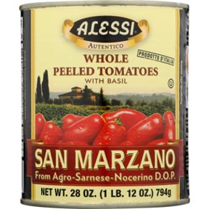 Alessi Whole Peeled Tomatoes w/ Basil