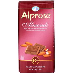 Alprose Milk Chocolate Bar w/ Almonds