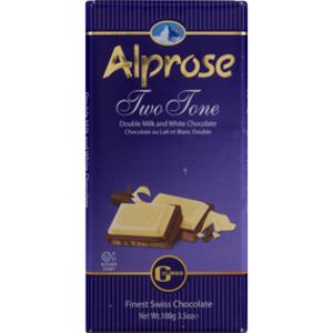 Alprose Two Tone Milk Chocolate Bar