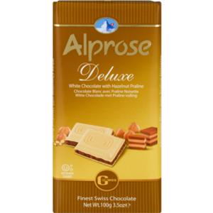 Alprose White Chocolate Bar w/ Hazelnut Praline